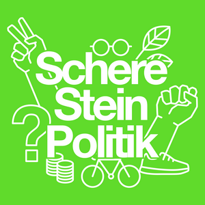 Höre Schere, Stein, Politik in der App.